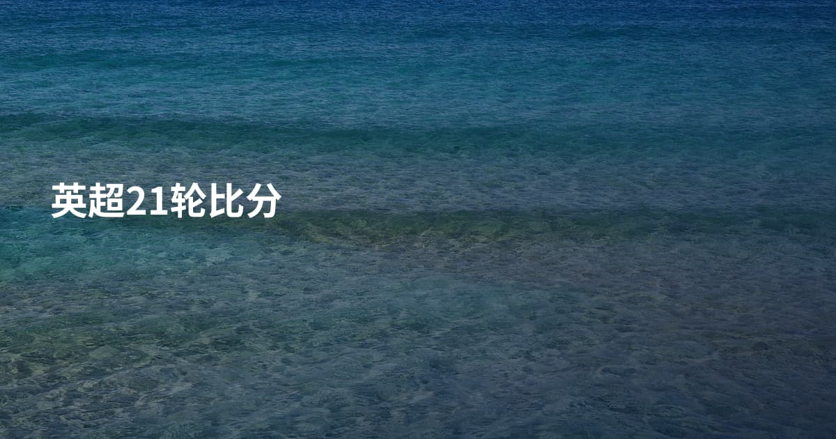 英超21轮比分