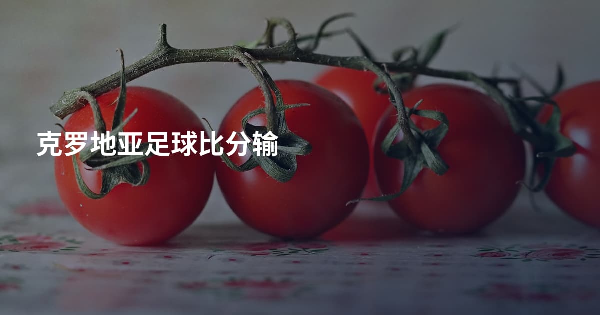 克罗地亚足球比分输