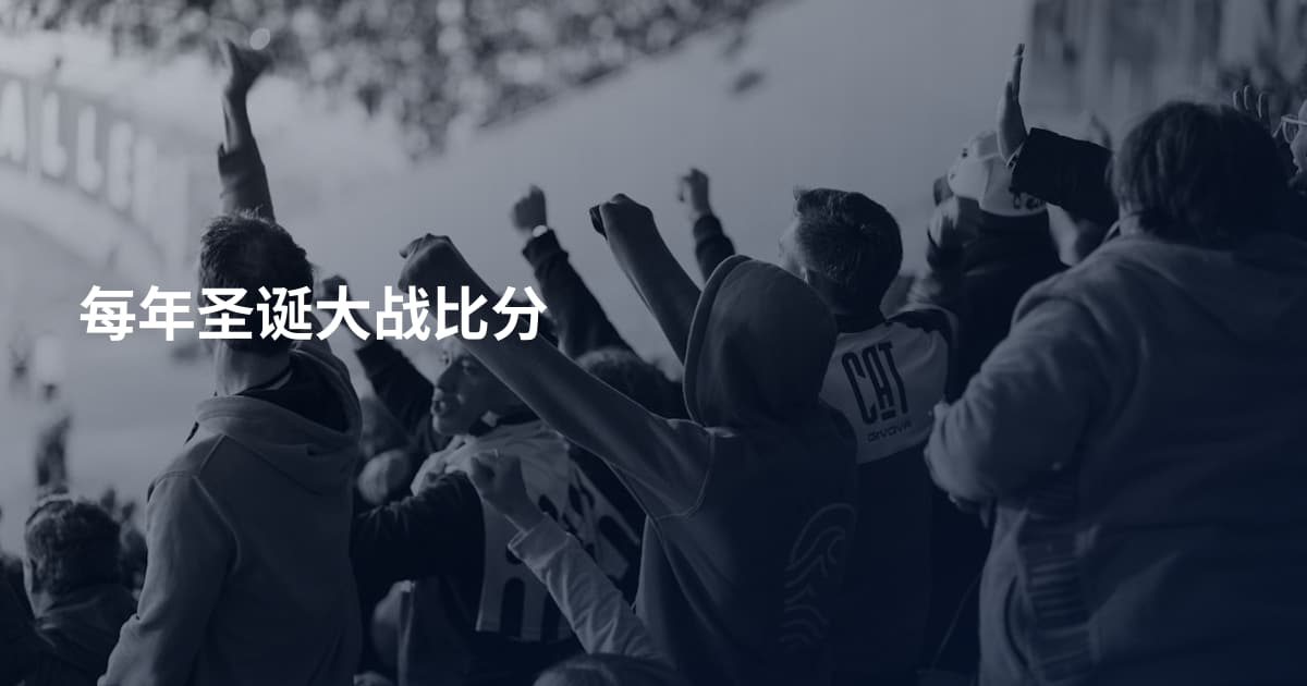 每年圣诞大战比分