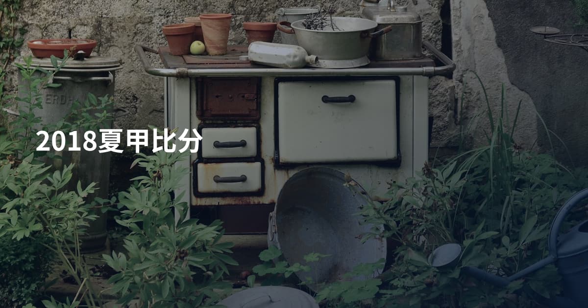 2018夏甲比分