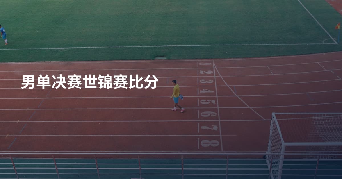 男单决赛世锦赛比分