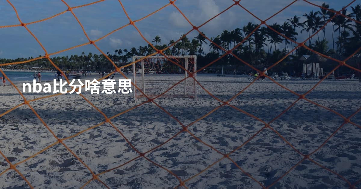 nba比分啥意思