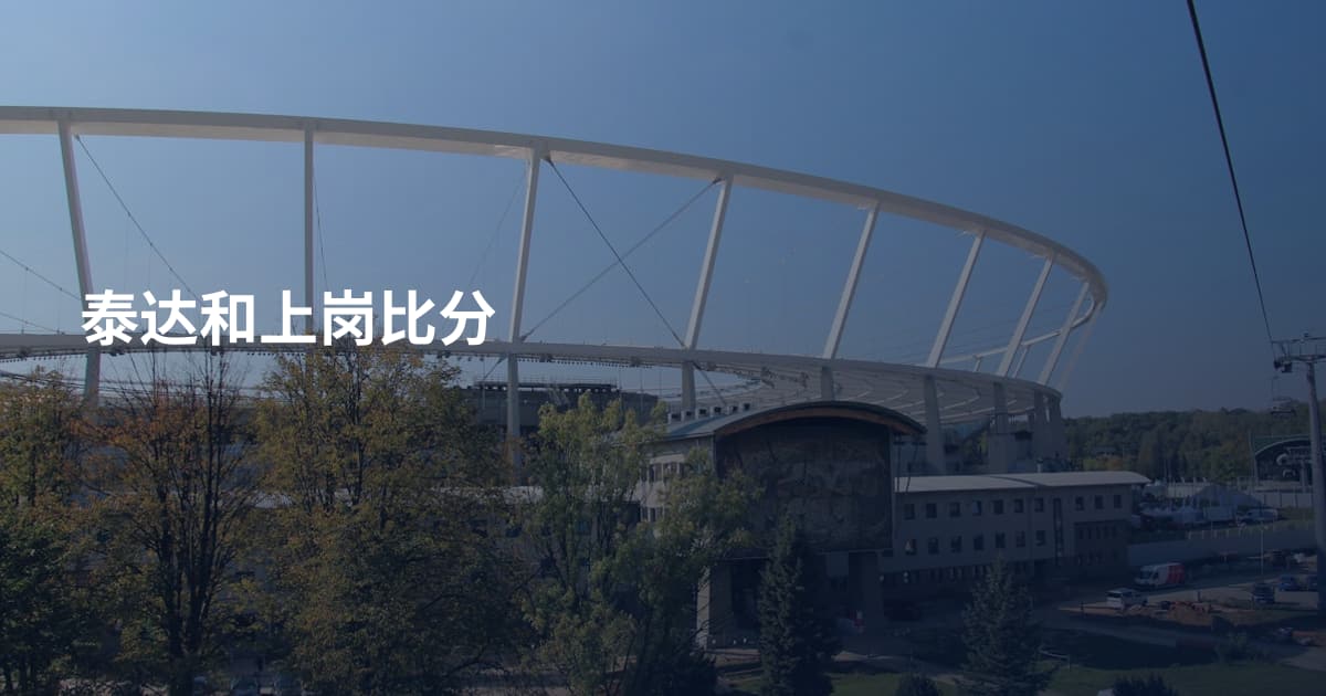 泰达和上岗比分