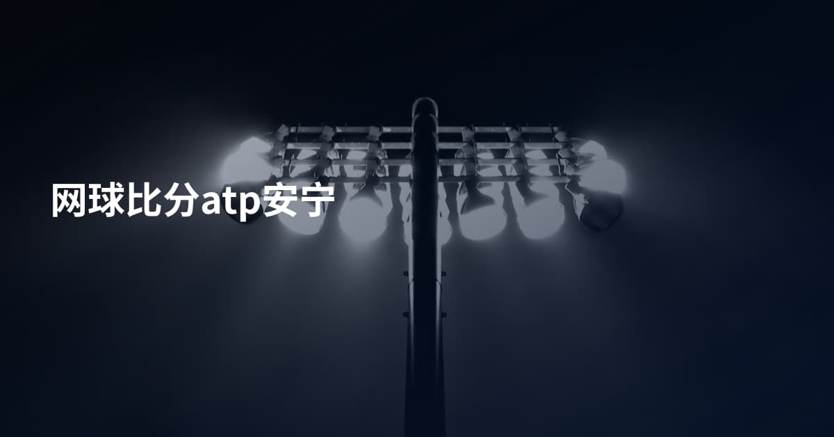 网球比分atp安宁