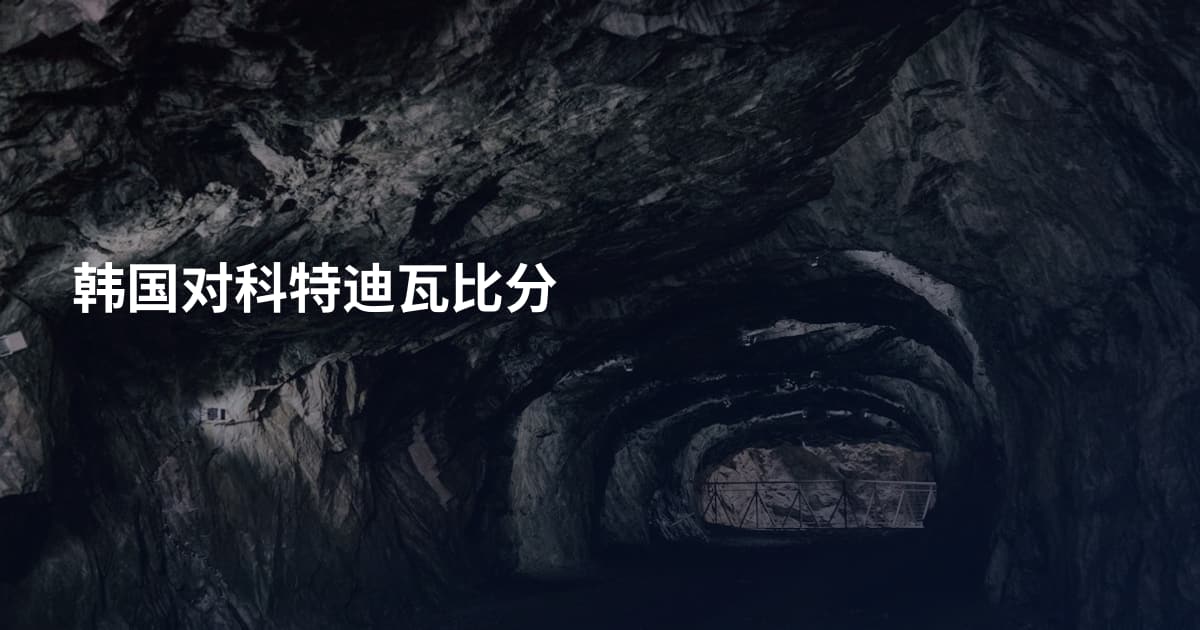 韩国对科特迪瓦比分