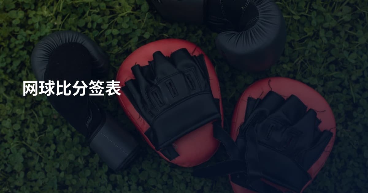 网球比分签表