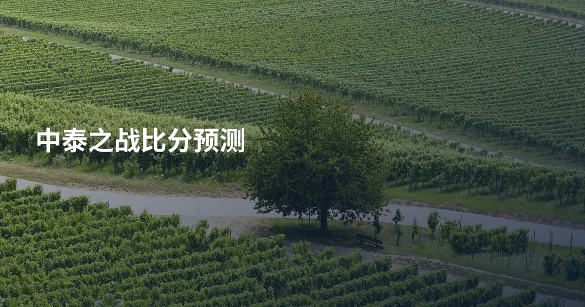 中泰之战比分预测