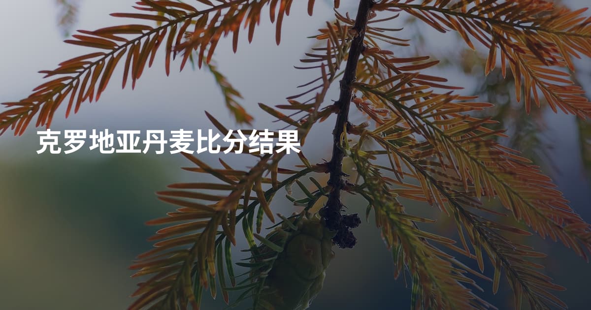 克罗地亚丹麦比分结果