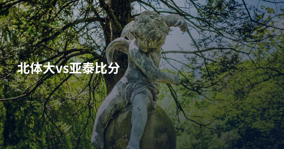 北体大vs亚泰比分