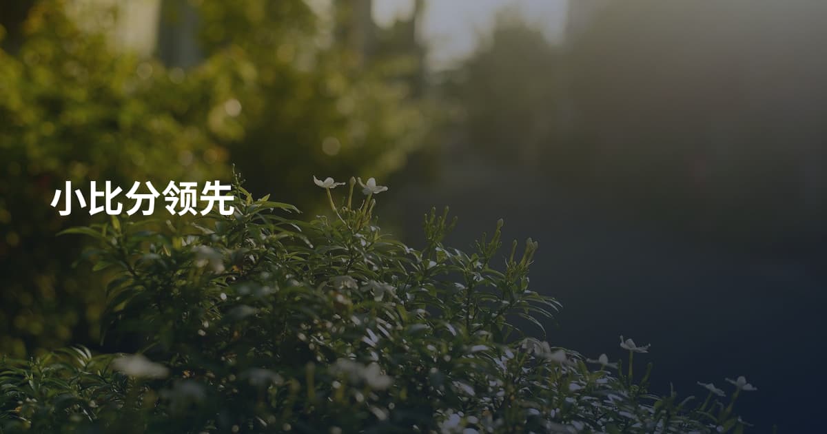 小比分领先