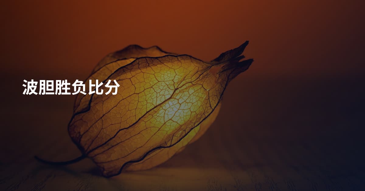波胆胜负比分