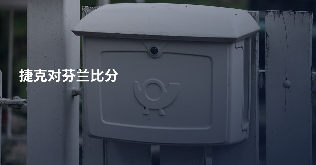 捷克对芬兰比分