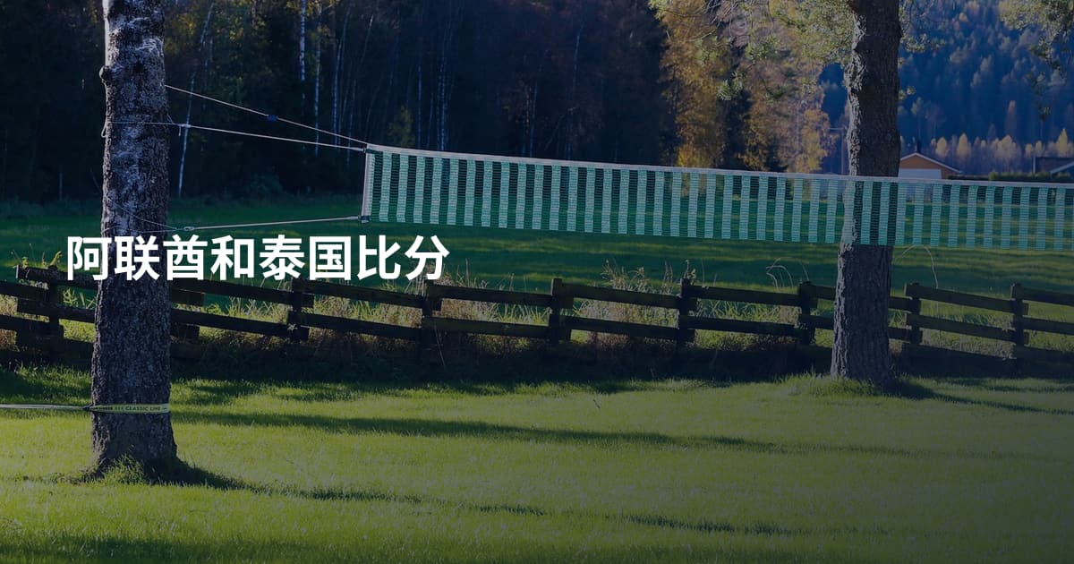 阿联酋和泰国比分