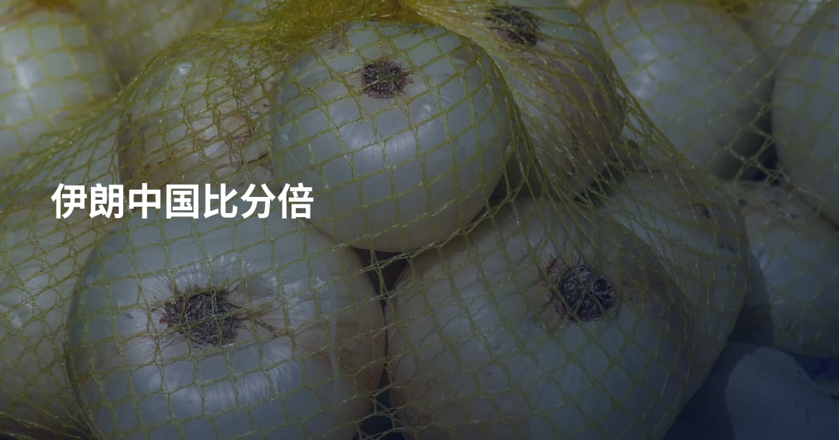 伊朗中国比分倍