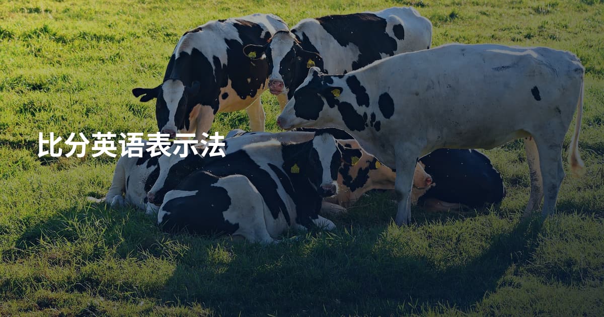 比分英语表示法
