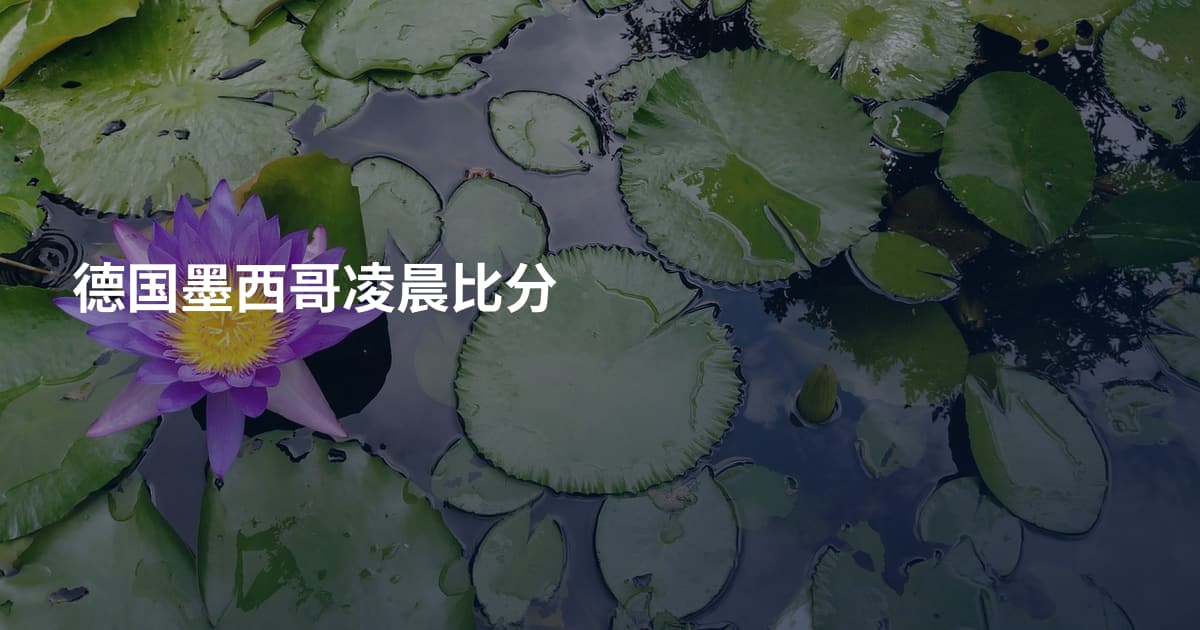 德国墨西哥凌晨比分