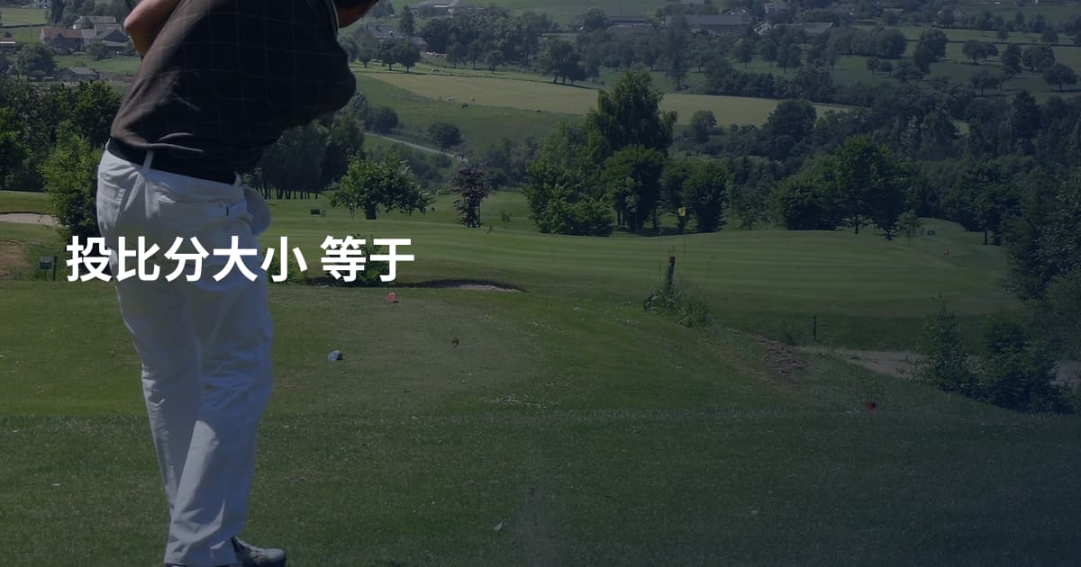 投比分大小 等于