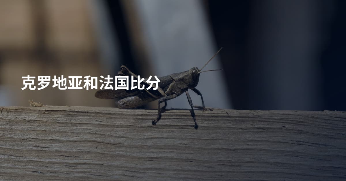 克罗地亚和法国比分