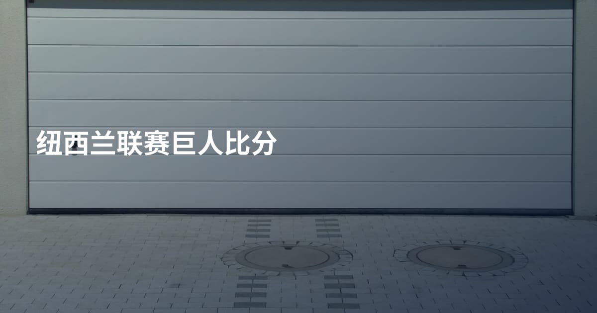 纽西兰联赛巨人比分