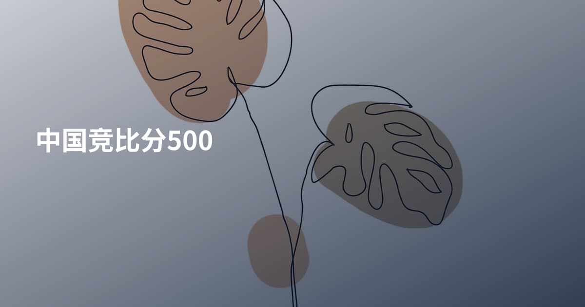 中国竞比分500