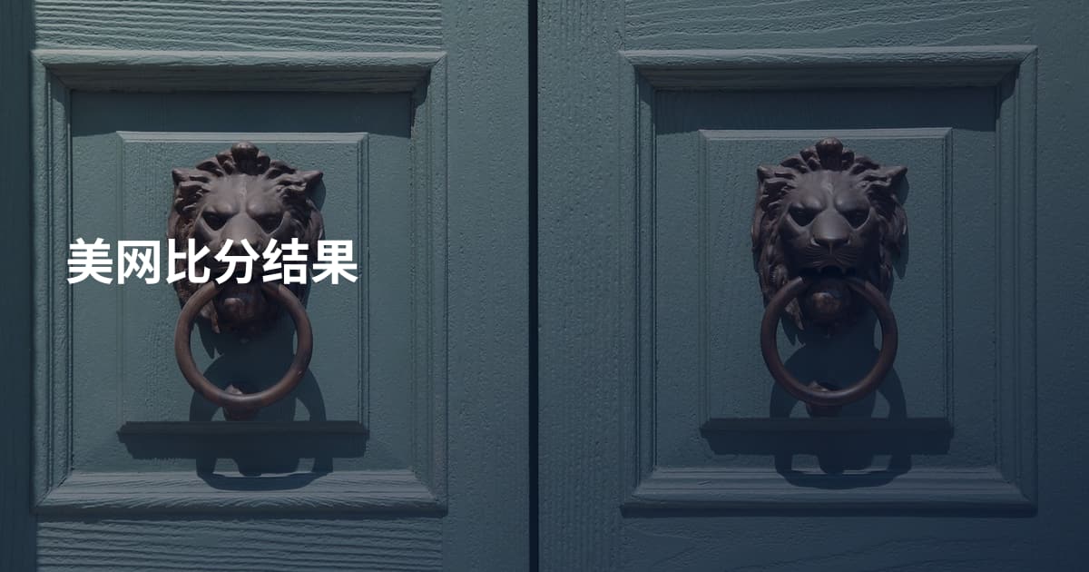 美网比分结果