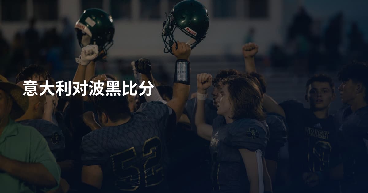 意大利对波黑比分
