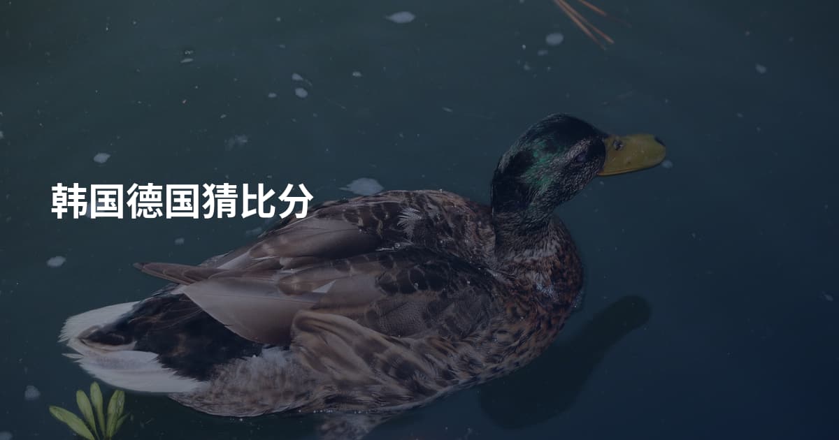 韩国德国猜比分