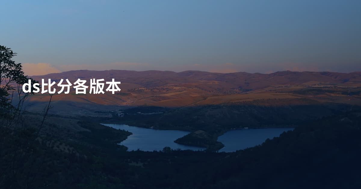 ds比分各版本
