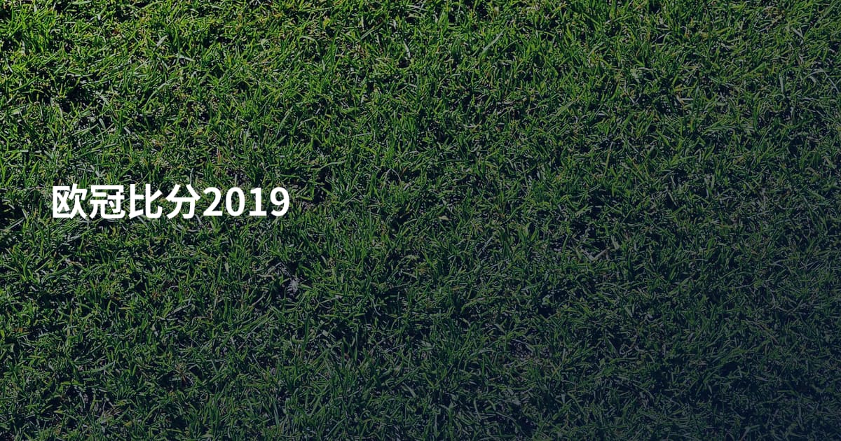 欧冠比分2019