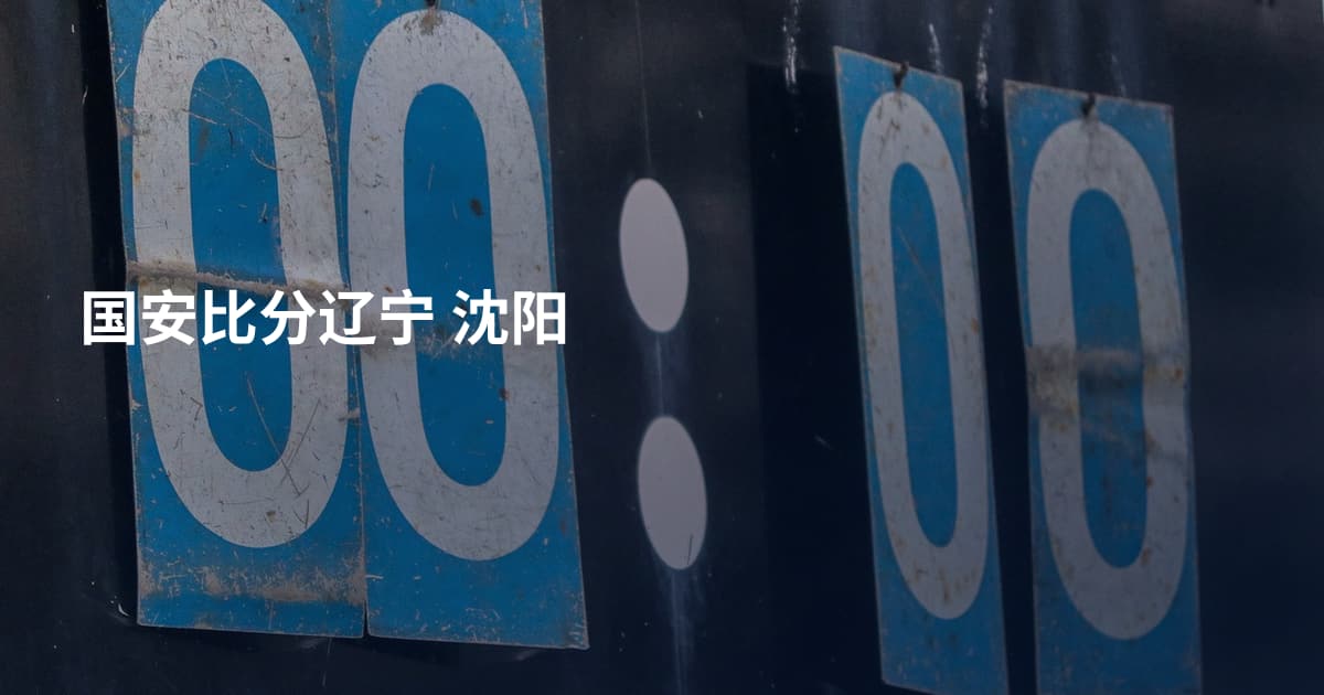 国安比分辽宁 沈阳