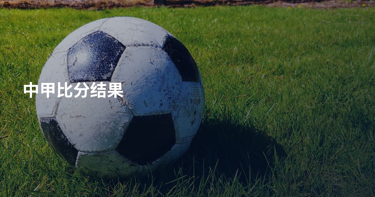 中甲比分结果