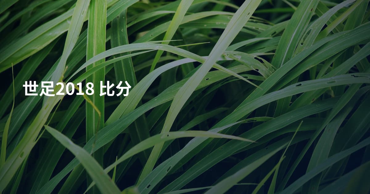 世足2018 比分
