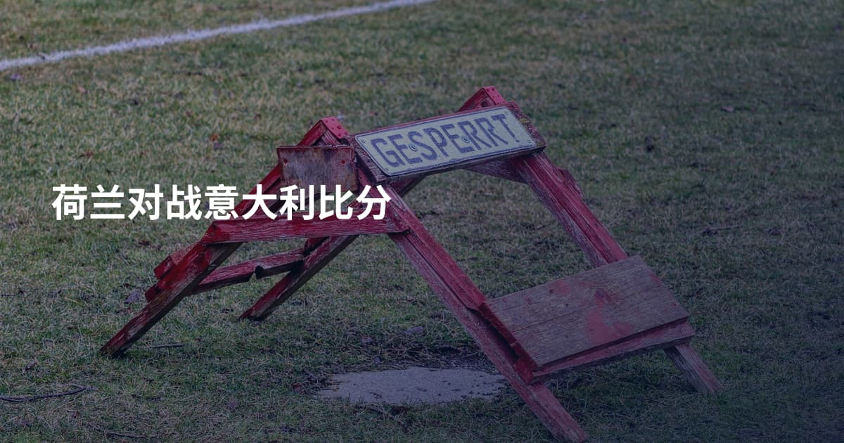 荷兰对战意大利比分