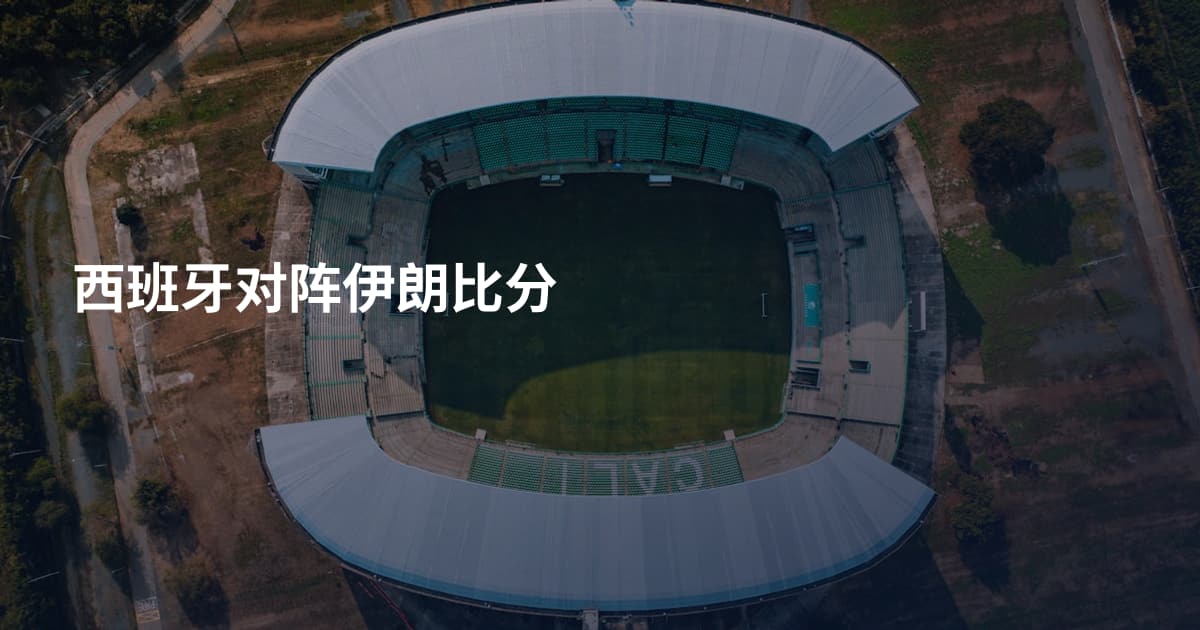 西班牙对阵伊朗比分