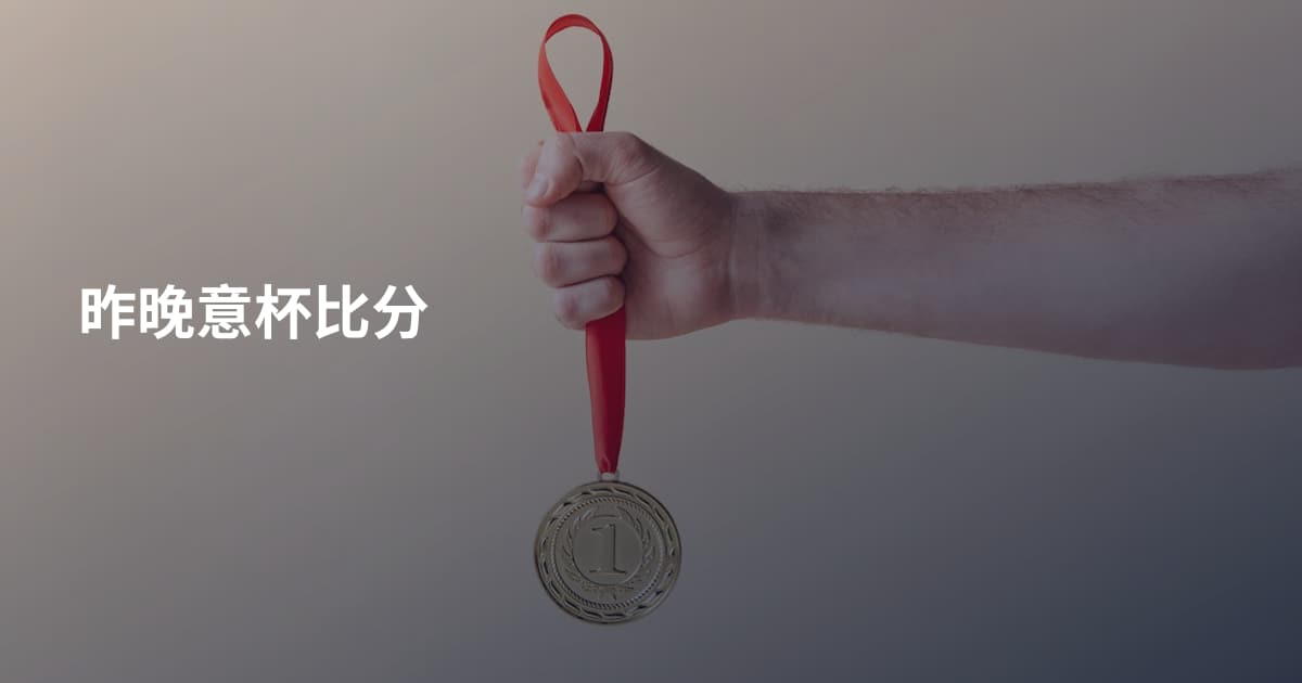 昨晚意杯比分