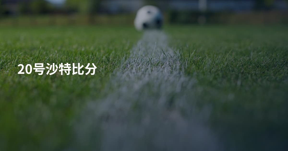 20号沙特比分