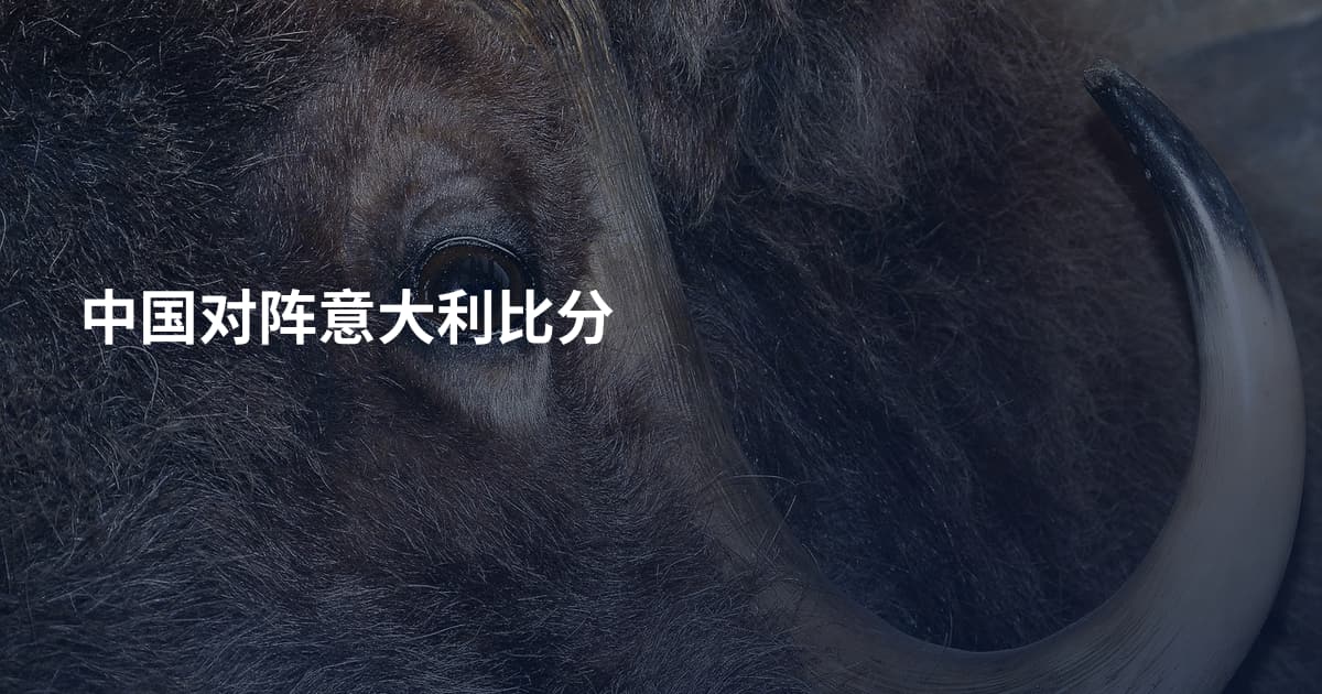 中国对阵意大利比分