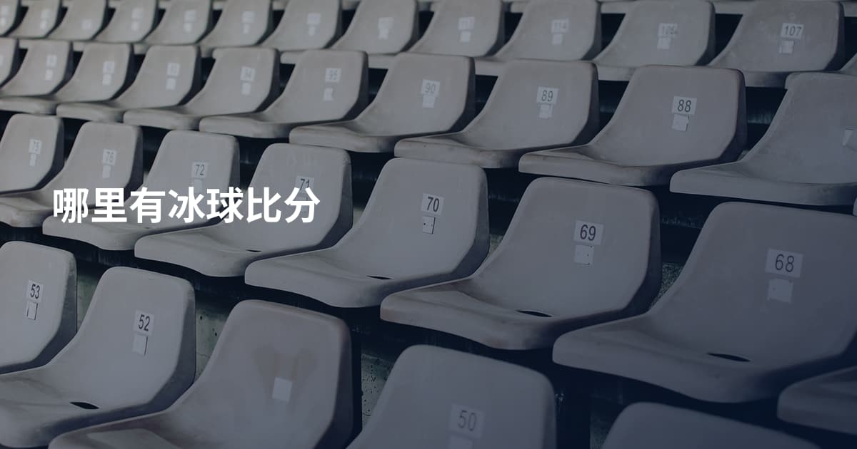 哪里有冰球比分