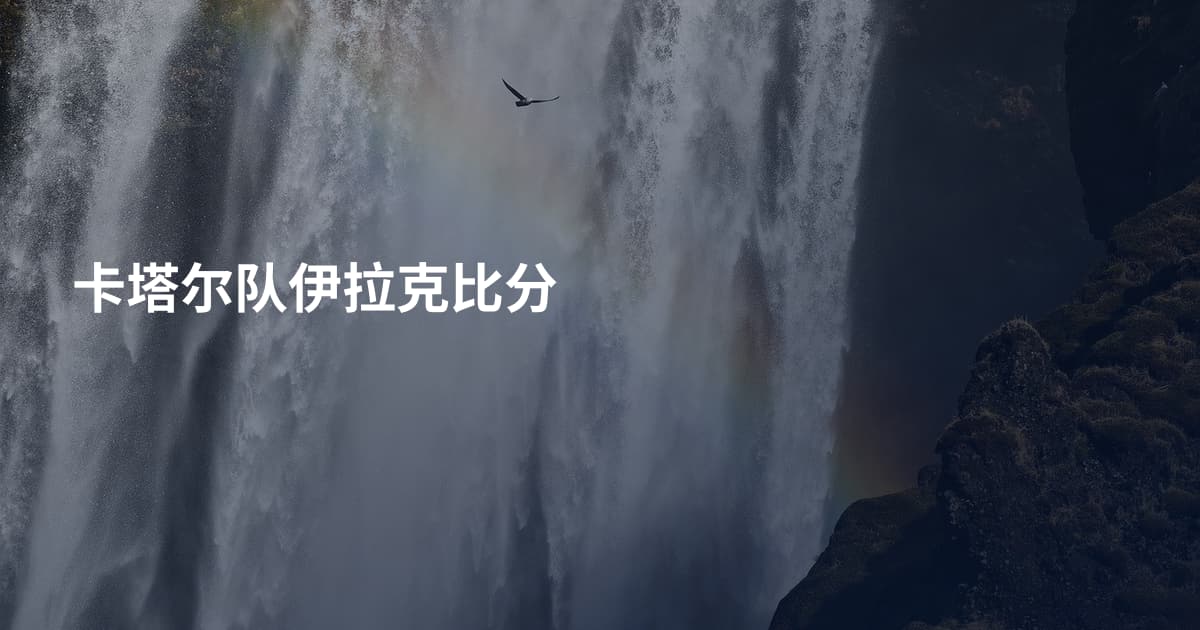 卡塔尔队伊拉克比分