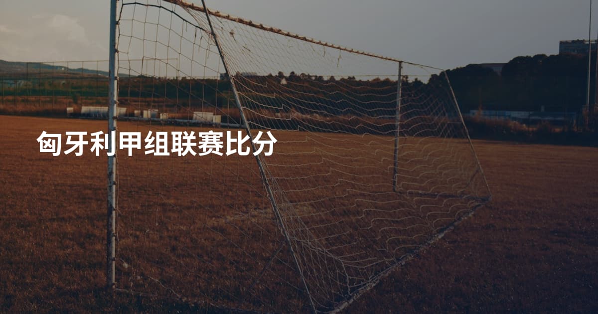 匈牙利甲组联赛比分