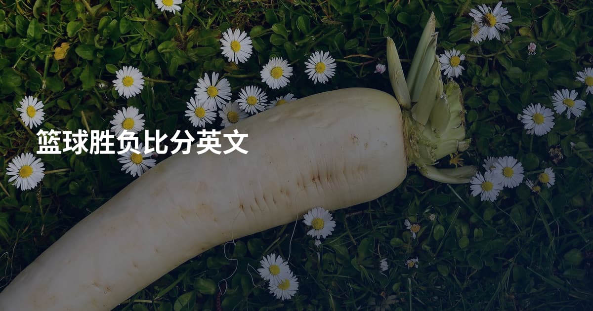 篮球胜负比分英文