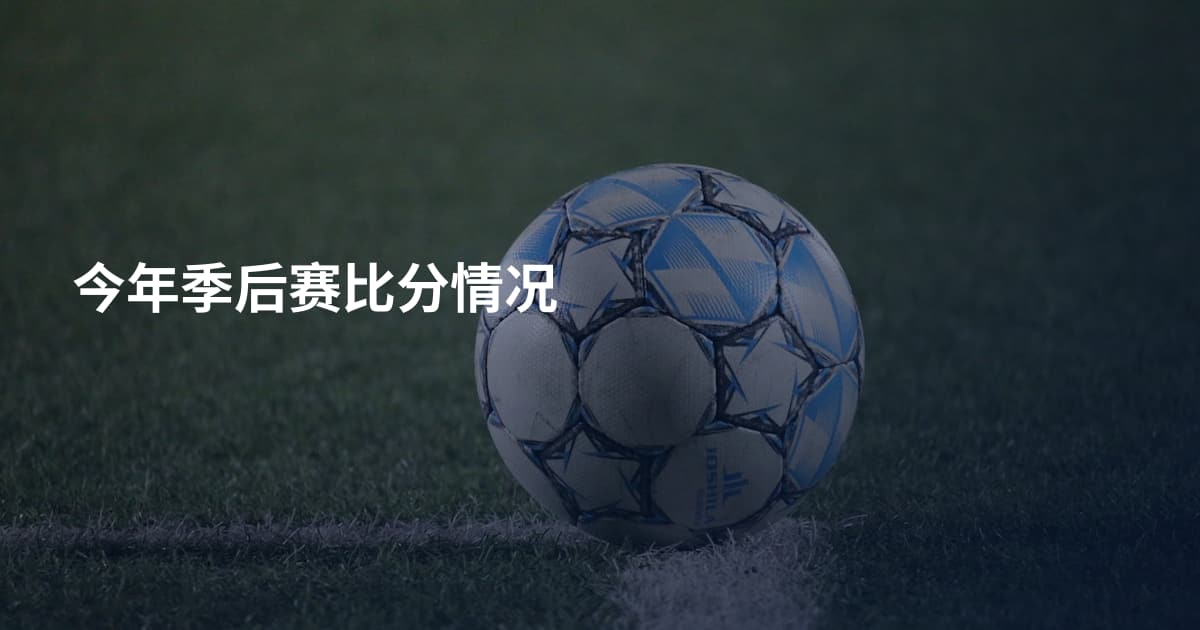 今年季后赛比分情况