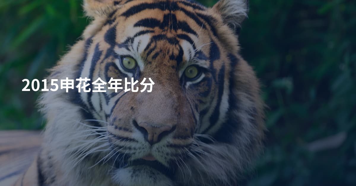 2015申花全年比分