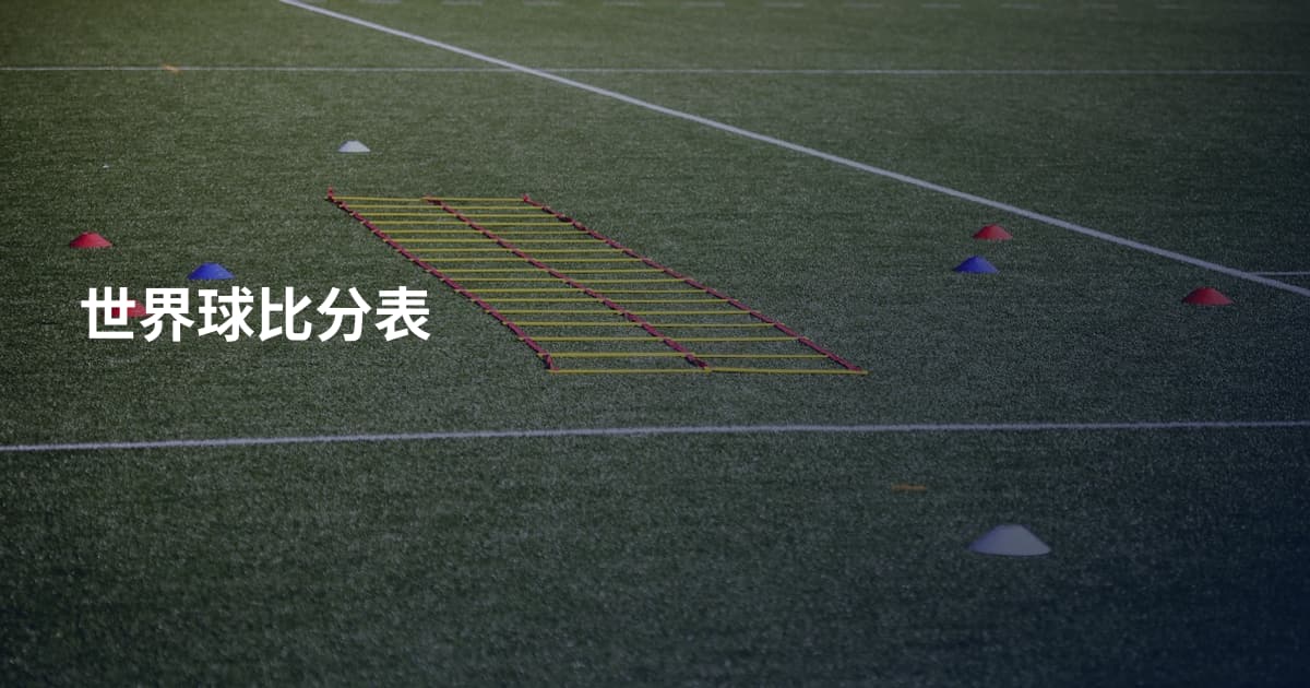 世界球比分表
