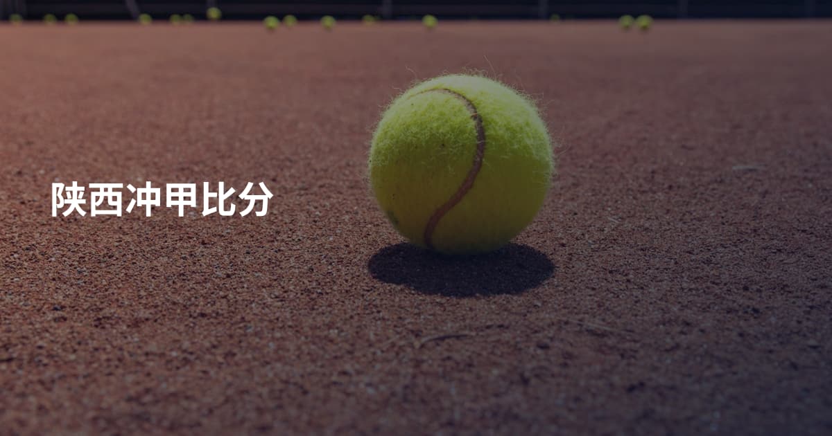 陕西冲甲比分