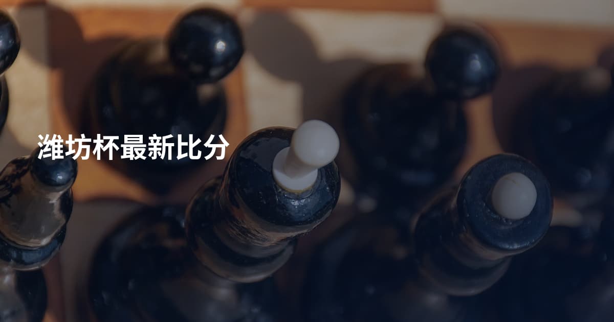 潍坊杯最新比分
