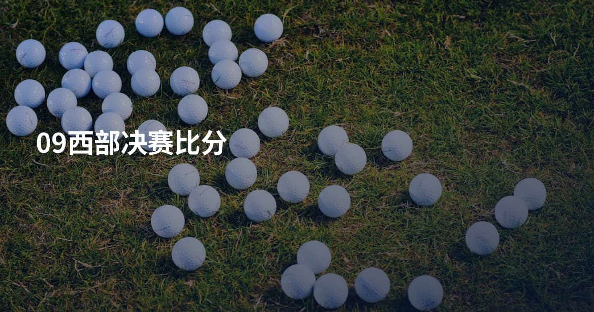 09西部决赛比分