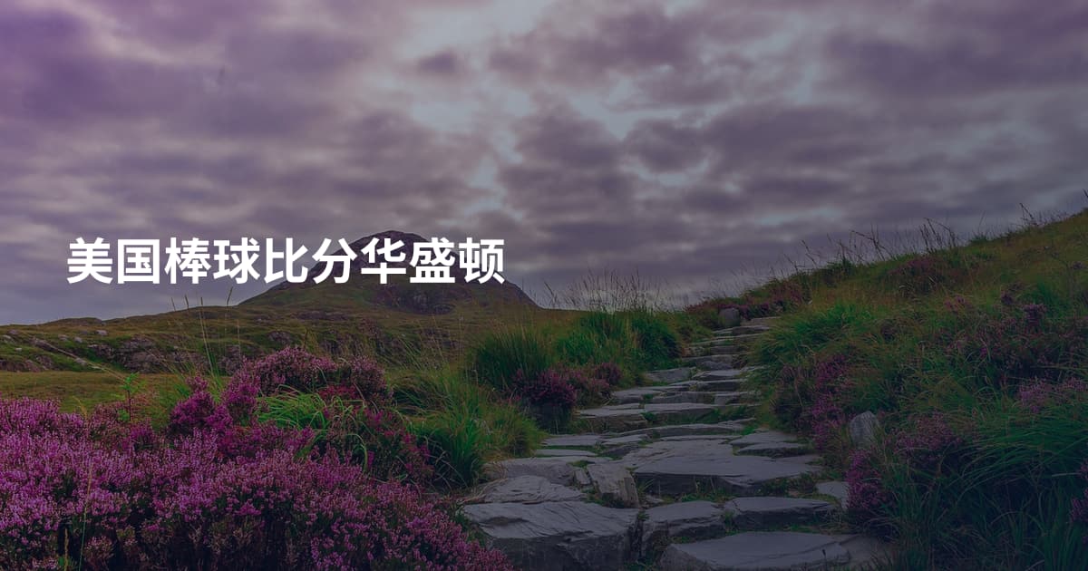 美国棒球比分华盛顿