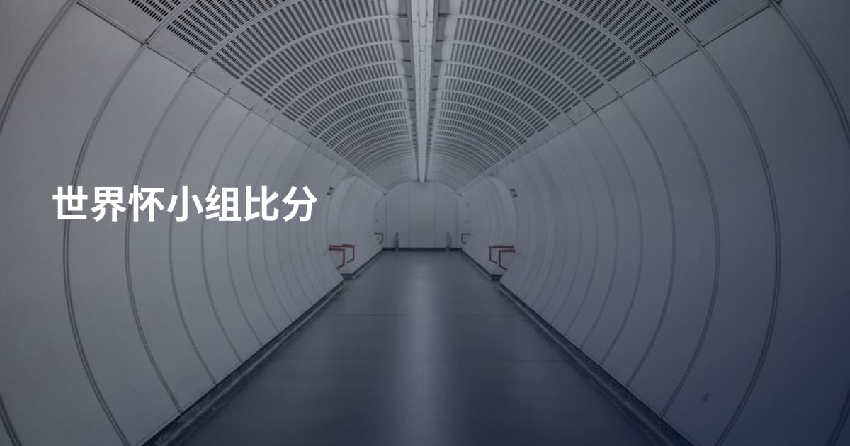 世界怀小组比分