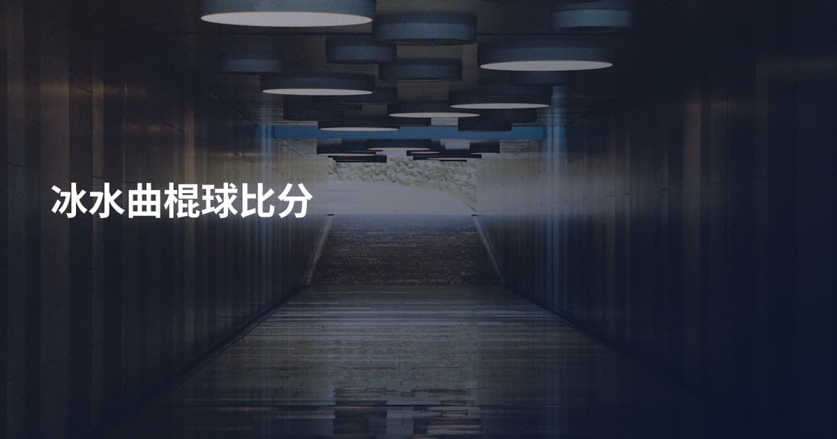 冰水曲棍球比分